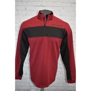 Barrett-Jackson Classic Cars Auction Quarter Zip Pullover Men Large Burgundy